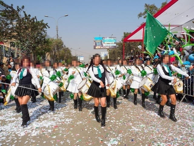 Colegio Walter Peñaloza ganó popularidad por su banda musical. Foto: Difusión   