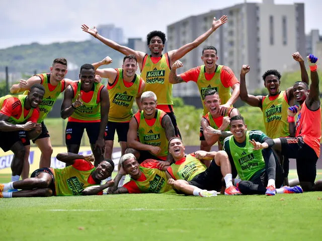 La selección cafetera está lista para el encuentro. Foto: Selección Colombia   