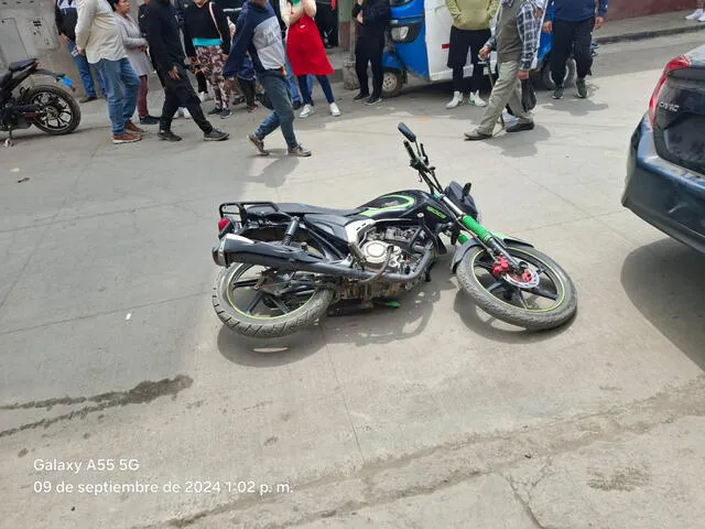 Una de las motocicletas de los atacantes. Foto: difusión. Una de las motocicletas de los atacantes. Foto: difusión.