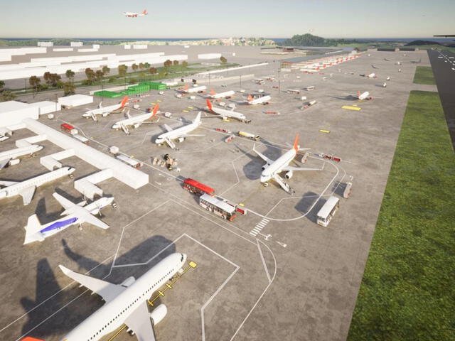 El Dorado sumará siete nuevas posiciones de estacionamiento de aeronaves para innovar el aeropuerto. Foto: aviacionline   