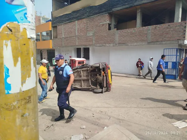 Vecinos de Ate retuvieron inicialmente a 3 presuntos delincuentes. Foto: Serenazgo de Ate    