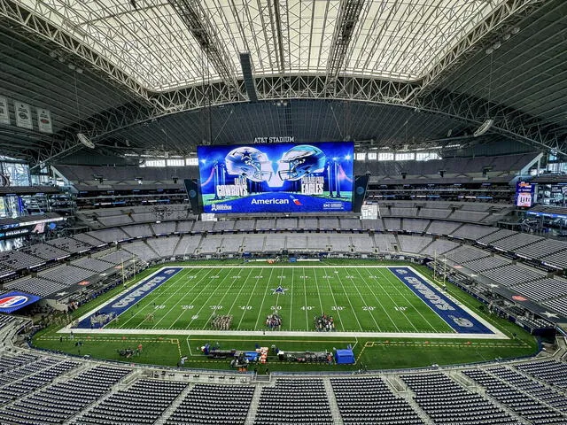 El estadio de los Vaqueros está preparado para la batalla. Foto: Cowboys   