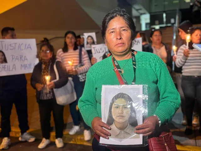 La madre de Sheyla Condór exige justicia por el feminicidio que sufrió su hija. Foto: Dayana Huerta - La República   