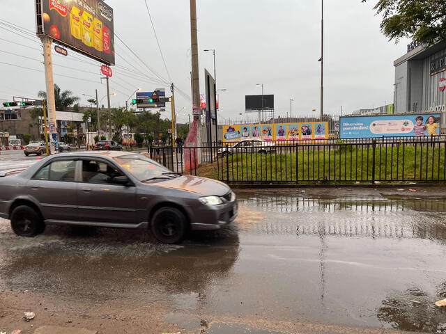  Se registra lluvia en Ate. Foto: La República    