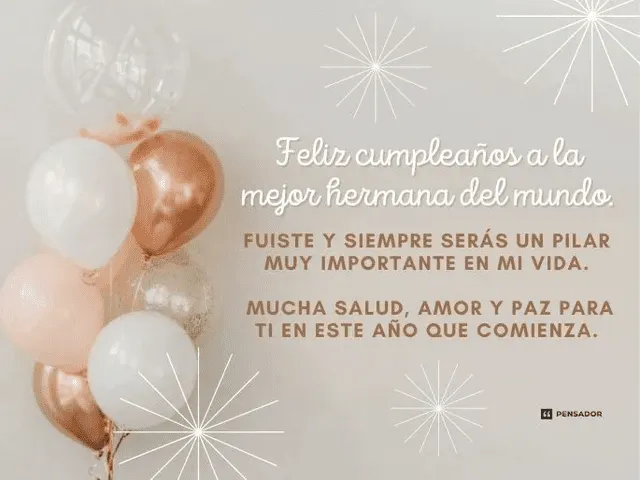  Expresa el amor hacia tu hermana por su cumpleaños a través de bonitas imágenes. Foto: difusión    