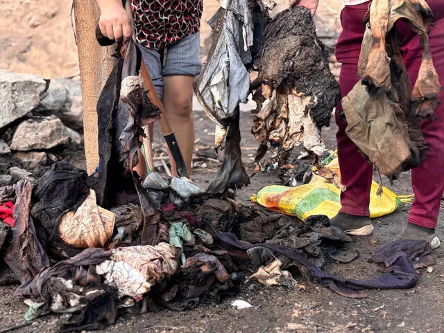 Incendio en Ate deja a madres de familia sin hogar. Foto: Kevinn García/Grecia Infante/La República   