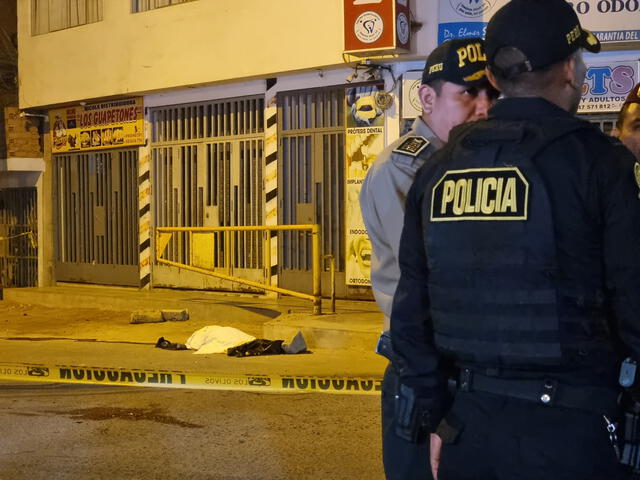 PNP cercó la escena del crimen. Foto: Kevinn García/La República   