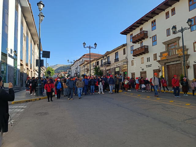 Paro nacional: movilizaciones en la ciudad del Cuzco. Paro nacional: movilizaciones en la ciudad del Cuzco.
