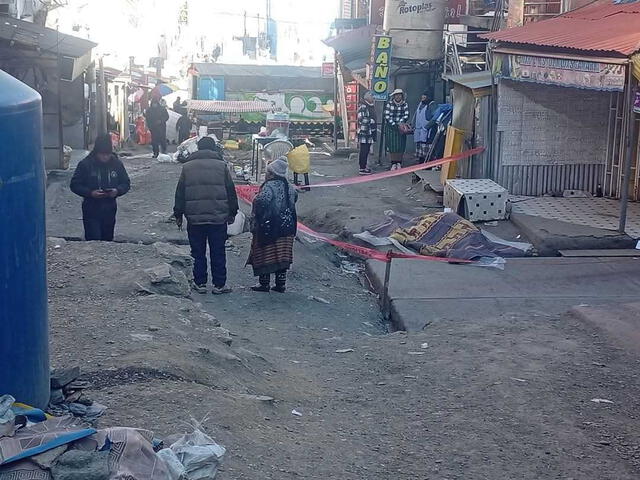 Zona donde fue asesinado minero. Foto: URPI/Cinthia Alvarez   