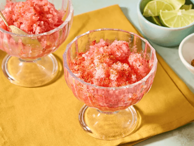 Copas de nieve de sandía.   