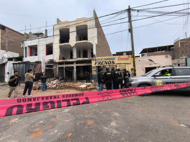 Zona afectada por los ataques con dinamita. Foto: Yolanda Goicochea/La República Zona afectada por los ataques con dinamita. Foto: Yolanda Goicochea/La República