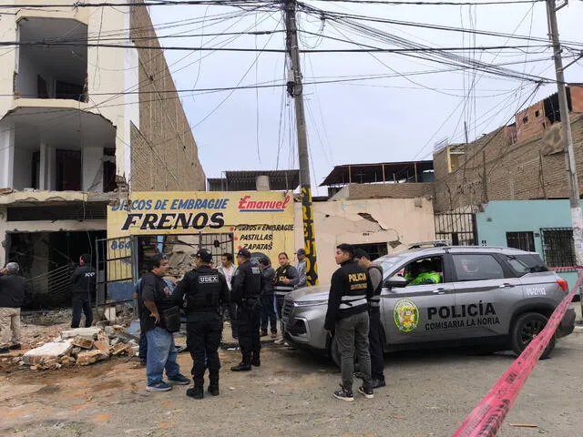 Zona afectada por los ataques con dinamita. Foto: Yolanda Goicochea/La República Zona afectada por los ataques con dinamita. Foto: Yolanda Goicochea/La República