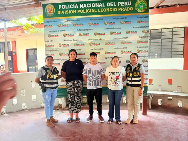 La policía dio con el paradero de varios miembros de la banda delictiva. Foto: PNP. La policía dio con el paradero de varios miembros de la banda delictiva. Foto: PNP.