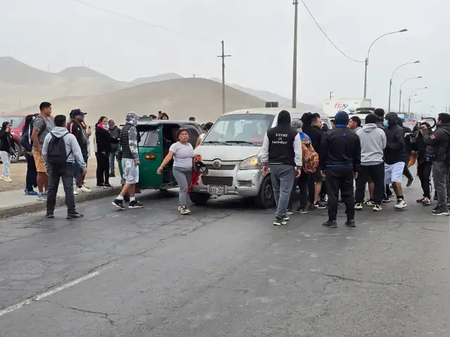 Paro de transporte en Callao. Foto: Adrian Sarria/La República   