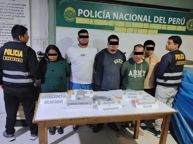  Cinco presuntos integrantes de Los Malditos de Barranca. Foto: Difusión.   