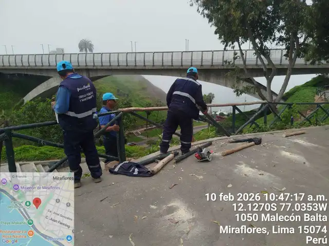 Municipalidad de Miraflores indica que trabajos se realizan de manera progresiva. Foto: Municipalidad de Miraflores   