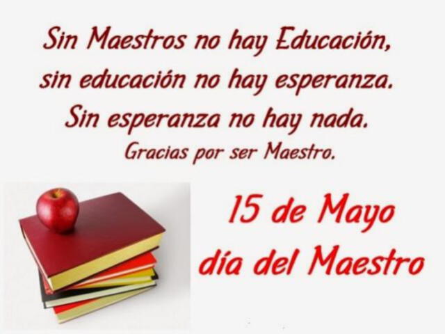 Imágenes para compartir por el Día del Maestro en México. (Foto: Difusión)