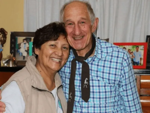 Rubén Cúchero y su esposa Catalina. Foto: Familia Cúchero/TN