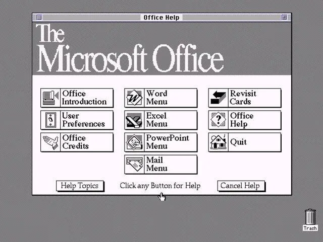 Word, Photoshop, PowerPoint y Excel: ¿cómo eran hace exactamente 25 años?