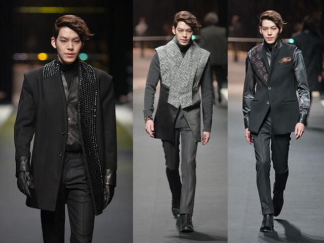 Kim Woo Bin en el 2013 F/W Seoul Fashion Week Jung Do-young Designer Collection. Foto: Istyle