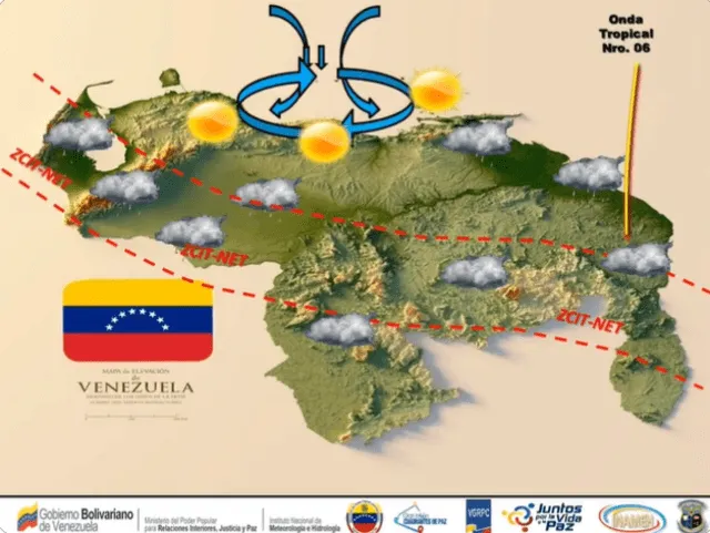 lluvias en venezuela | onda tropical | inameh