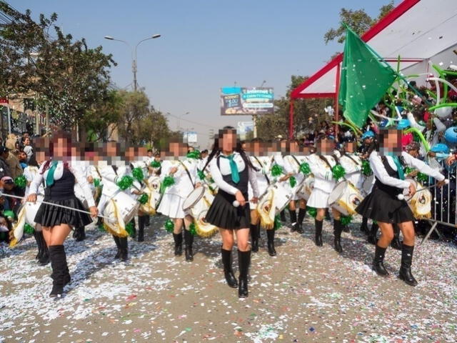  Desfile escolar de Huaycán. Foto: Facebook/Te amo Huaycán    