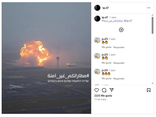 <em>Primer registro de la imagen viral en la web. Foto: captura de Instagram</em>   