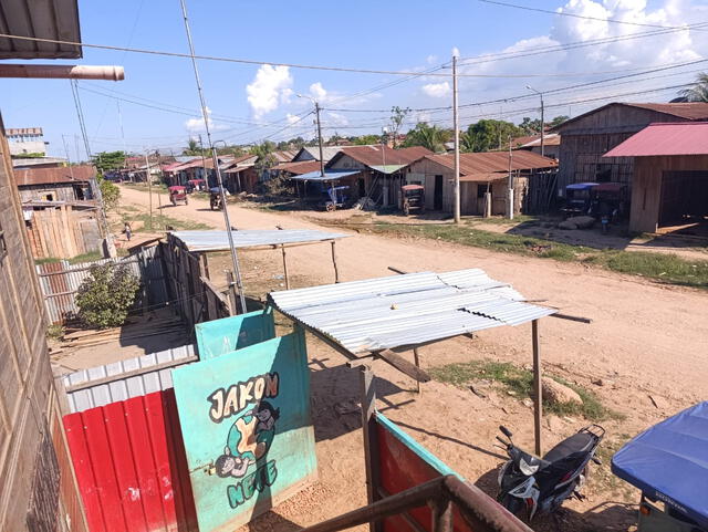 Sector 10 de septiembre del barrio La Hoyada, ubicado a tres minutos en mototaxi desde Pucallpa, capital del departamento de Ucayali. Foto: Kate Saavedra/Jakon Nete   