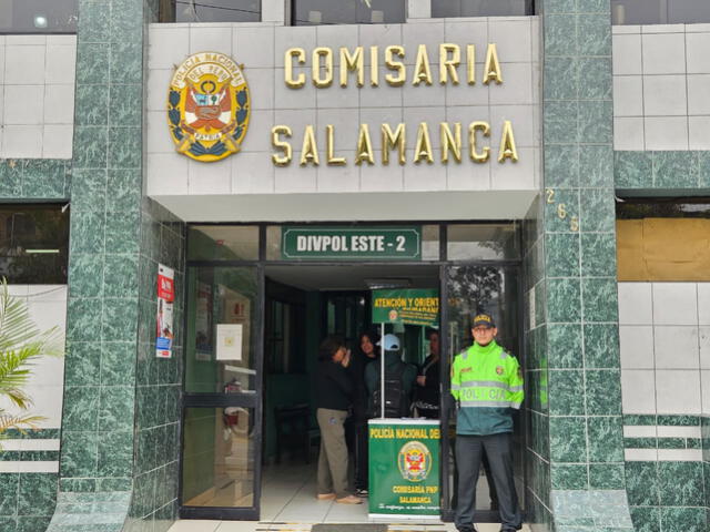 Comisaría a donde fue trasladado el conductor implicado. Foto: Silvana Quiñonez   