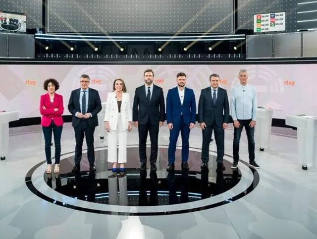  Debate electoral a siete de RTVE. Foto: RTVE<br>    