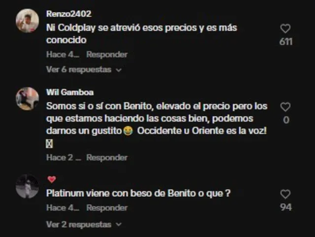 cibernautas de tiktok comentan sarcásticamente del concierto de Bad Bunny. Foto: Captura de pantalla   