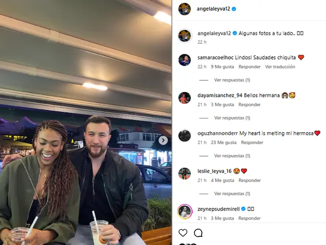Ángela Leyva compartió fotos con su novio. Foto: Instagram   