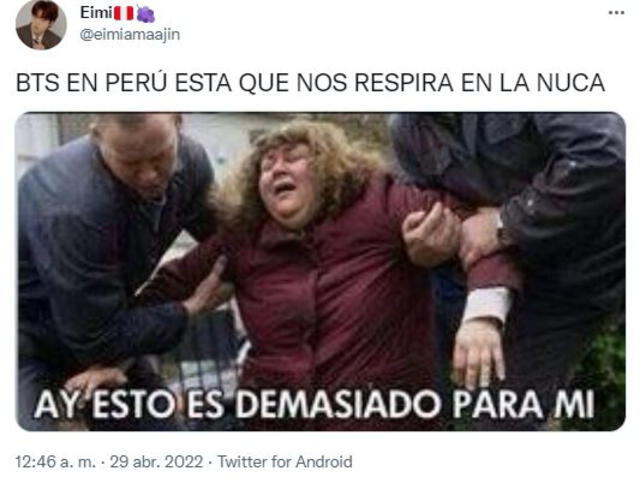 ¿Por qué se cree que BTS podría venir a Perú? Foto: captura Twitter