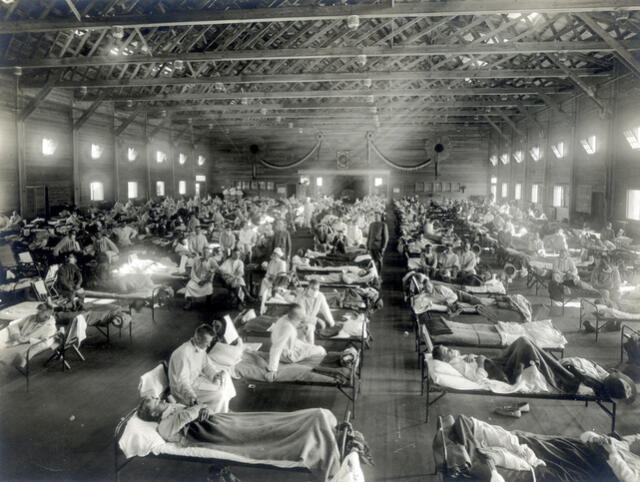 La gran cantidad de infectados abarrotó los hospitales del país. (Foto: Museo Nacional de Salud y Medicina)