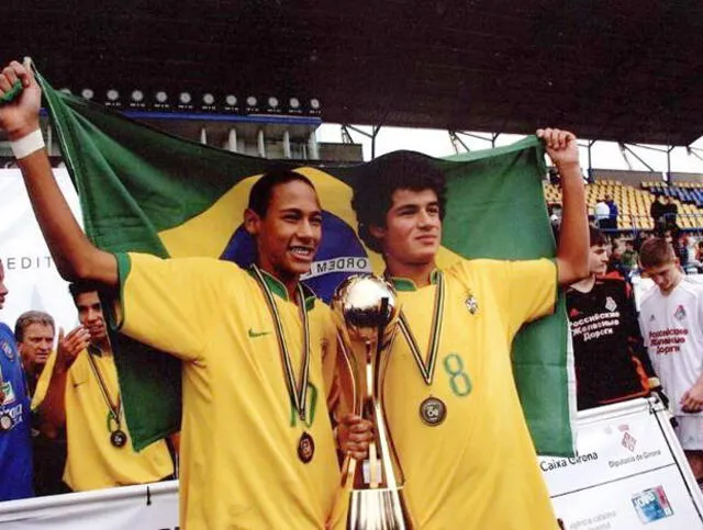 Neymar y Coutinho se enfrentan en la final de la Champions, una amistad que nació en las bases de Brasil