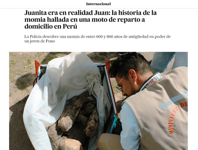  El País narró la historia de “Juanita que en realidad era Juan”. Foto El País/captura    