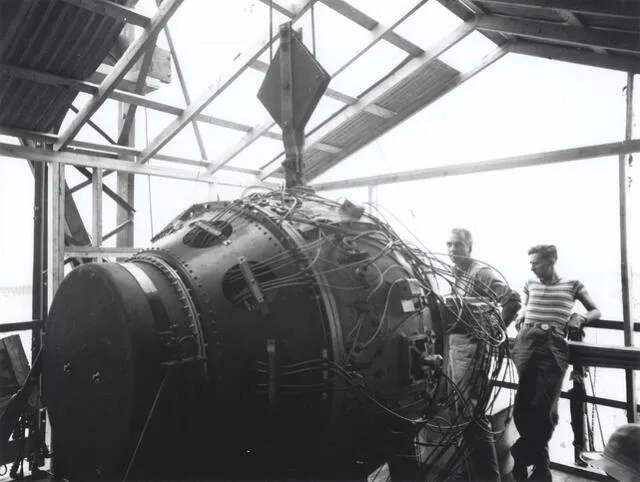  El 16 de julio de 1945 se realizó la primera prueba de un arma nuclear: Trinity. Foto: Los Alamos National Laboratory    