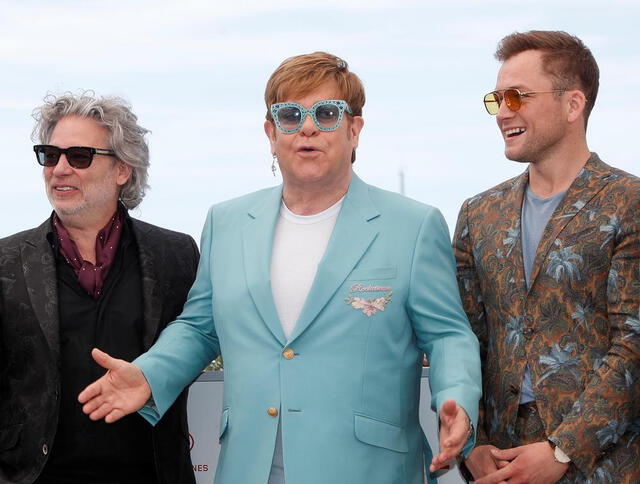 Elton John llegó a Cannes para presentar Rocketman