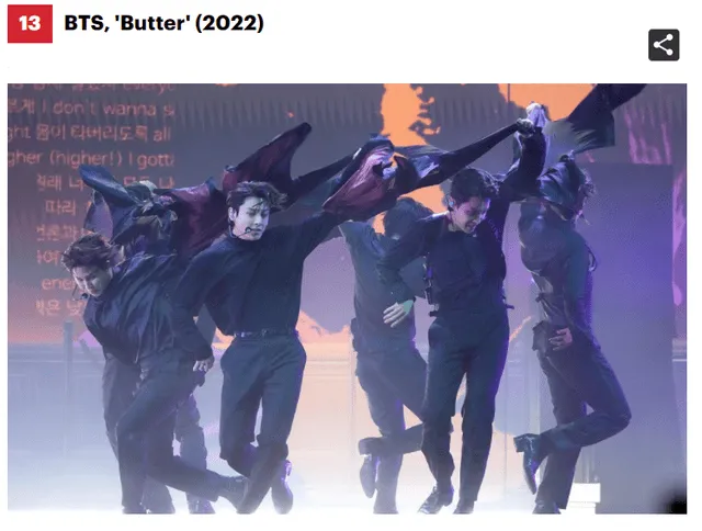 BTS Grammy 2022 Rolling Stone Butter