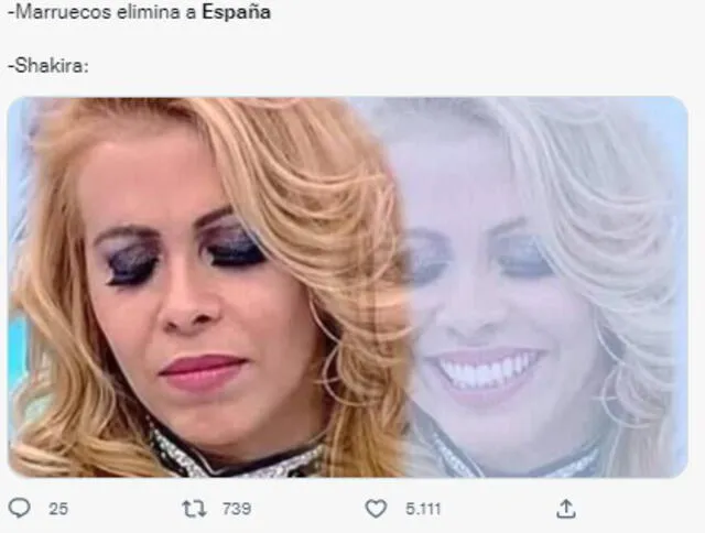 Memes Marruecos vs España. Foto: Twitter