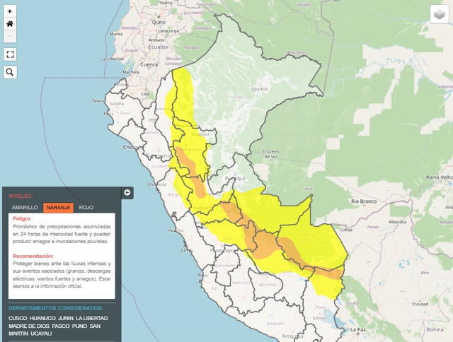 Clima en la sierra de Lima