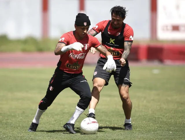 Selección peruana: Yoshimar Yotún y Gianluca Lapadula serían titulares ante Venezuela. Foto: FPF