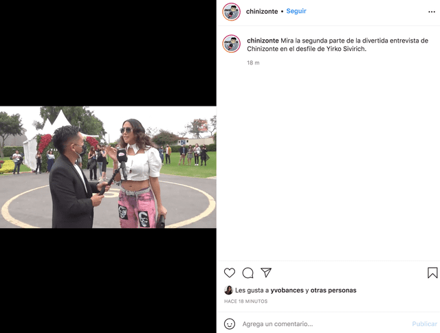 Reportero de En boca de todos estreno sencuencia 'Chinizonte'. Foto: Chinizonte/Instagram.