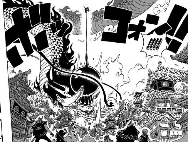 Luffy vs el Emperador Kaido. Foto: Shueisha
