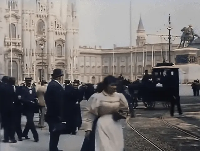 Milán en el año 1896. Foto: captura de X/@SerdeLuzChecker    
