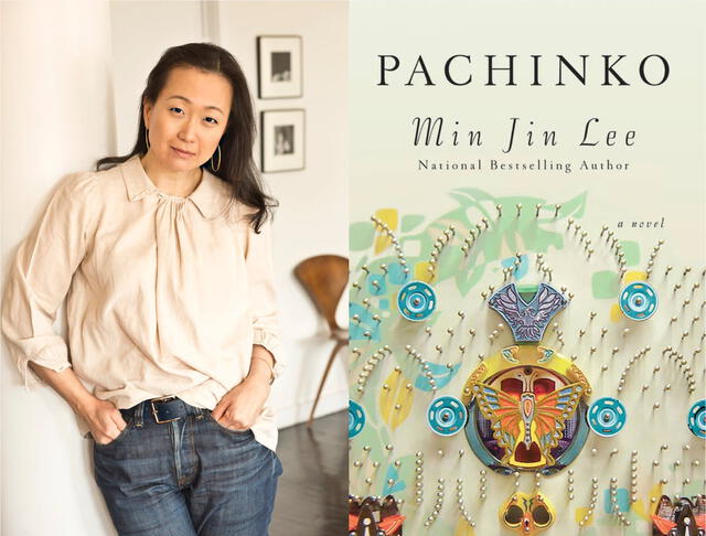 Min Jin Lee y su libro Pachinko. Foto: PR