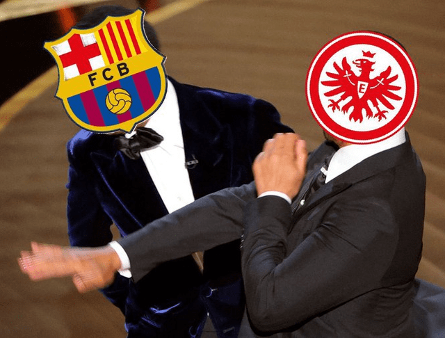 Memes Barcelona vs Eintracht Frankfurt