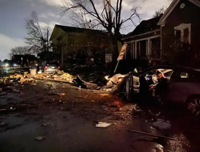 tornado en Nashville Tennessee