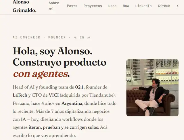 Perfil de Alonso Grimaldo Perfil de Alonso Grimaldo