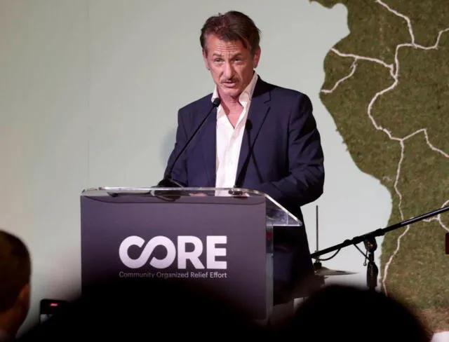 Sean Penn en evento de CORE. Foto: Ocean Drive